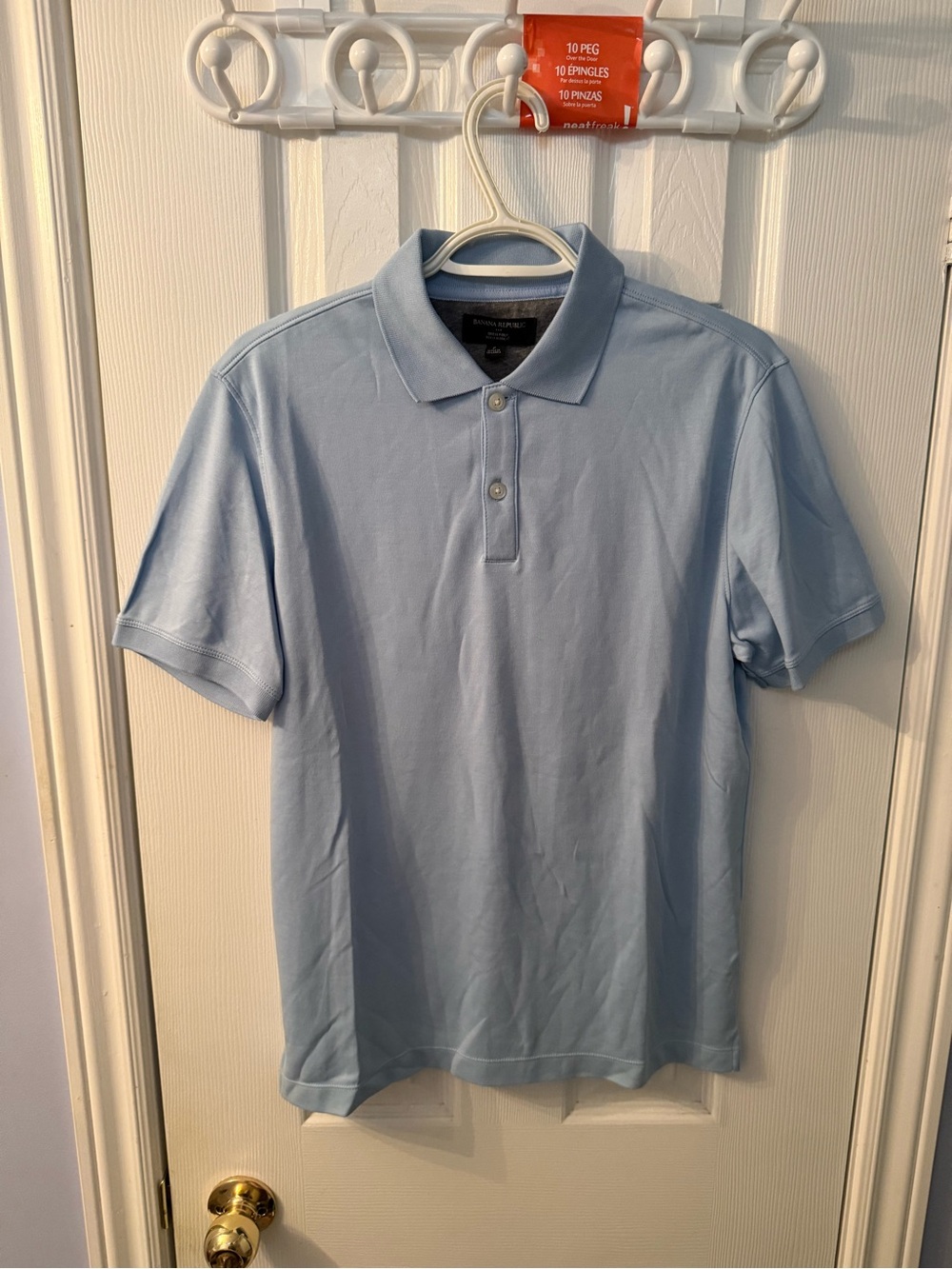 Banana Republic Pale Blue Men's Dress Polo Shirt